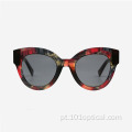 Óculos de sol feminino Cat Eye Acetate da moda